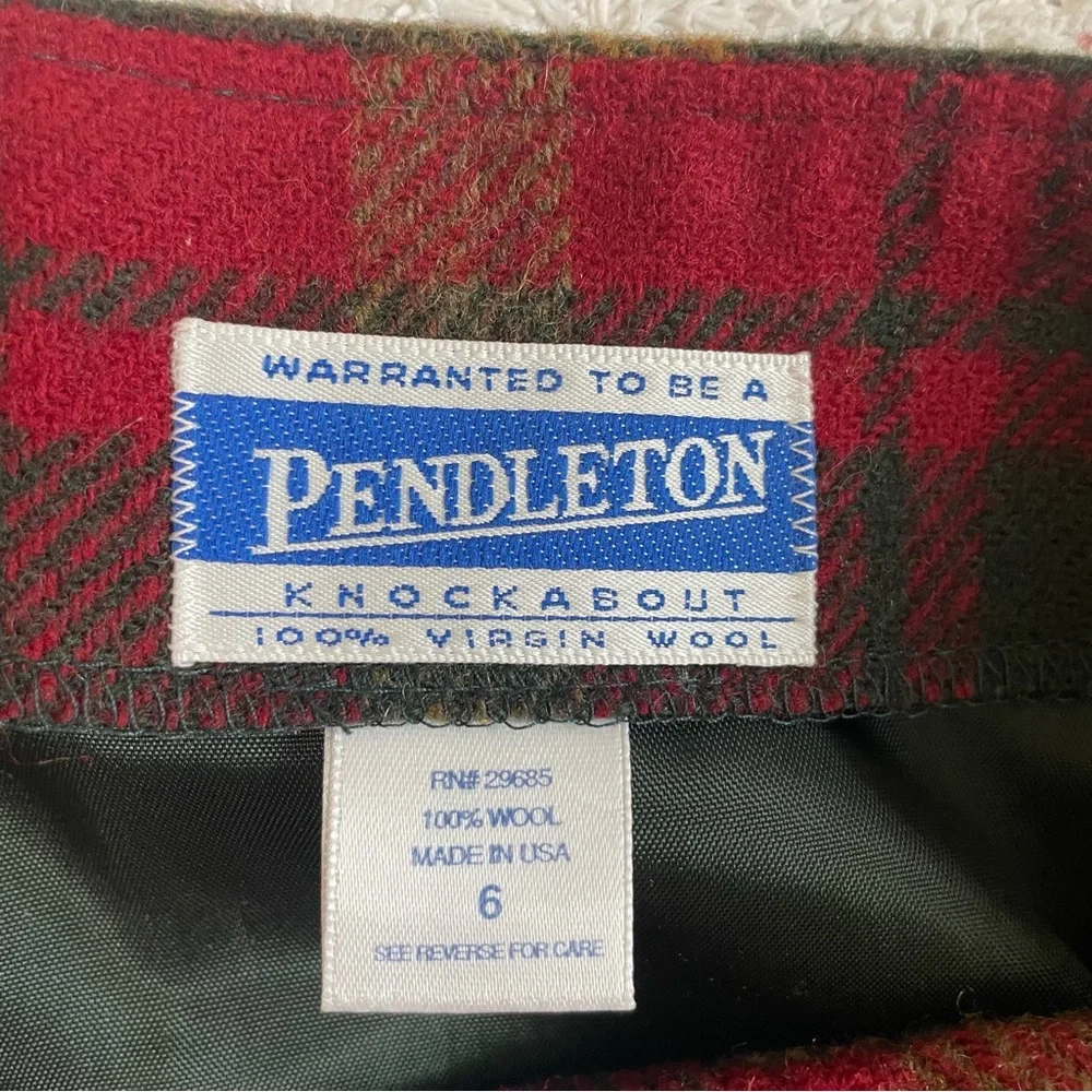 Pendleton Plaid Wool Skirt - Picture 3 of 5